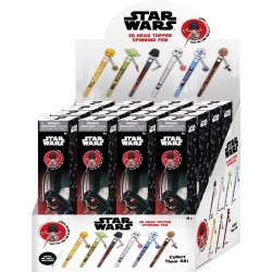 Star Wars 3D Head Topper Spinning Pen présentoir (12)