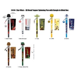 Star Wars 3D Head Topper Spinning Pen présentoir (12)