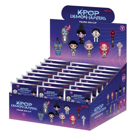KPop Demon Hunters 3D porte-clés en PVC série 2 présentoir (24)