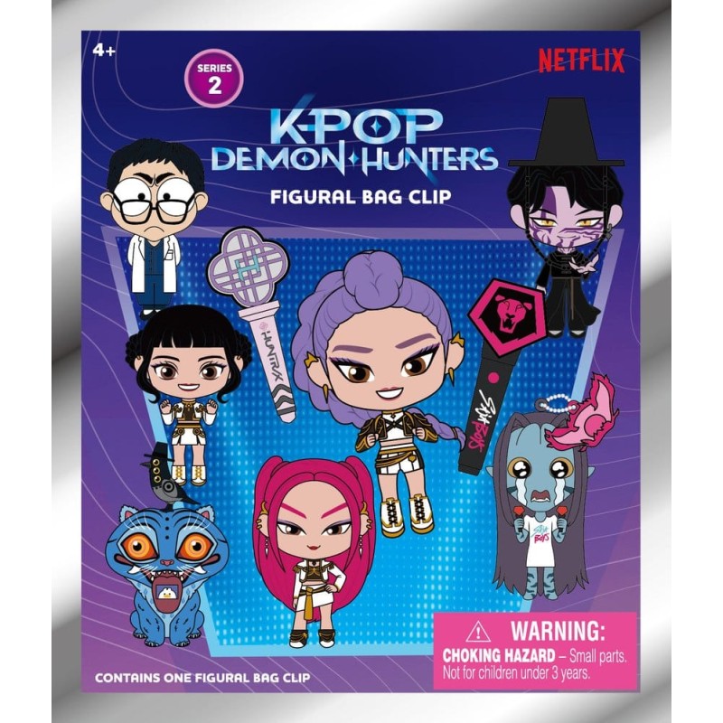 KPop Demon Hunters 3D porte-clés en PVC série 2 présentoir (24)