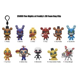 Five Nights at Freddy's 3D PVC Bag Clips Series 1 Display (24)