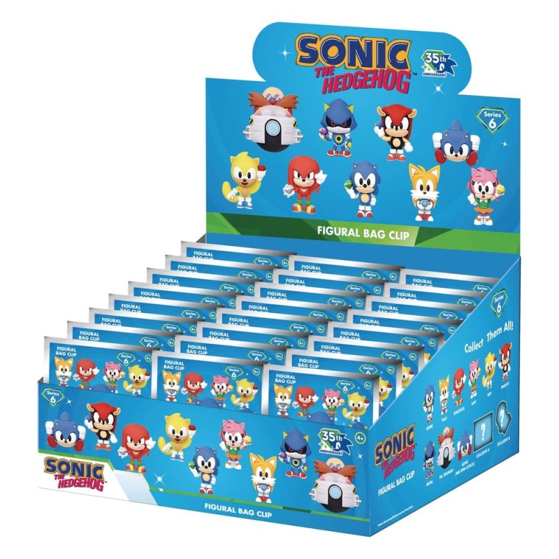Sonic the Hedgehog 3D porte-clés en PVC série 6 présentoir (24)