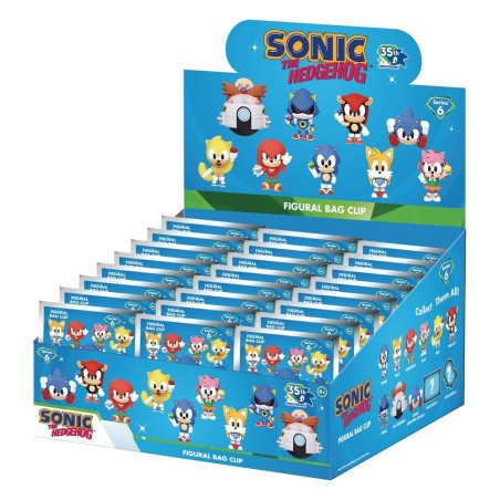 Sonic the Hedgehog 3D porte-clés en PVC série 6 présentoir (24)
