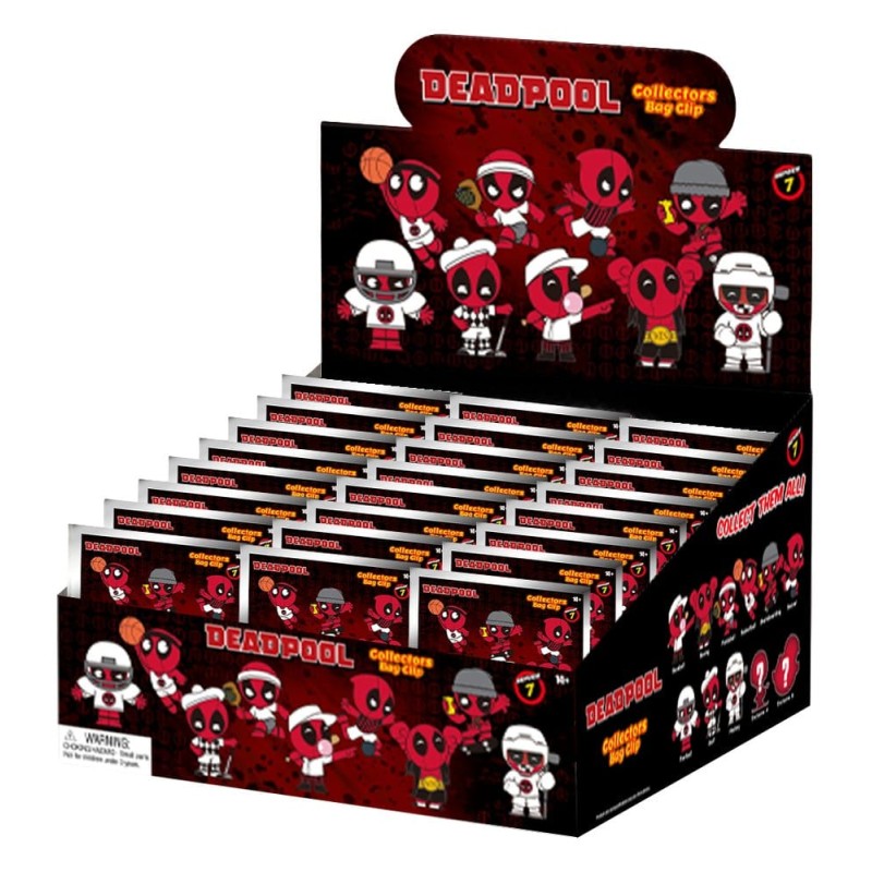 Deadpool 3D porte-clés en PVC série 7 présentoir (24)