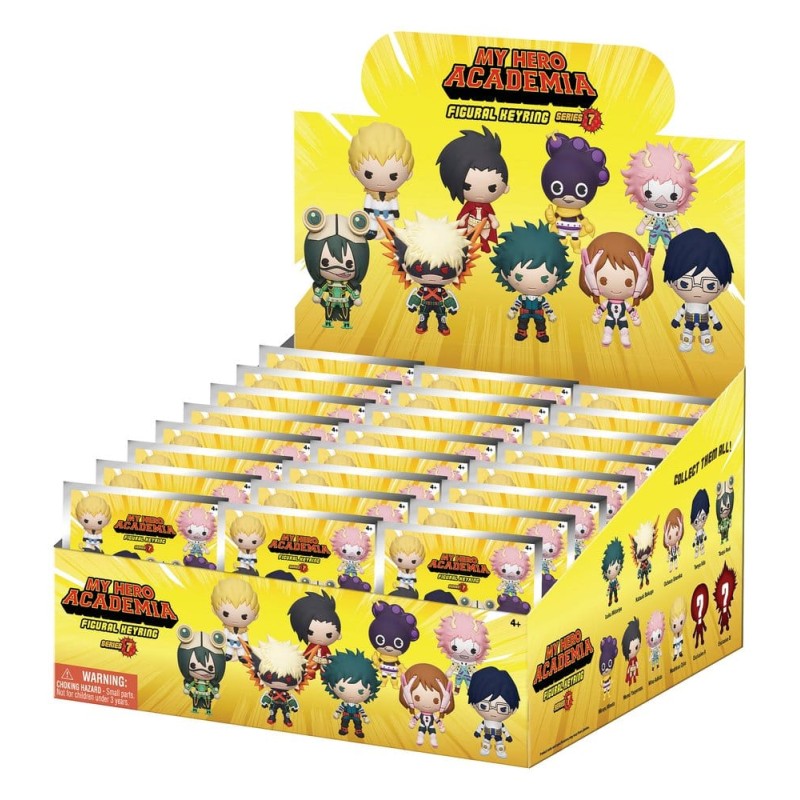My Hero Academia 3D porte-clés en PVC série 7 présentoir (24)