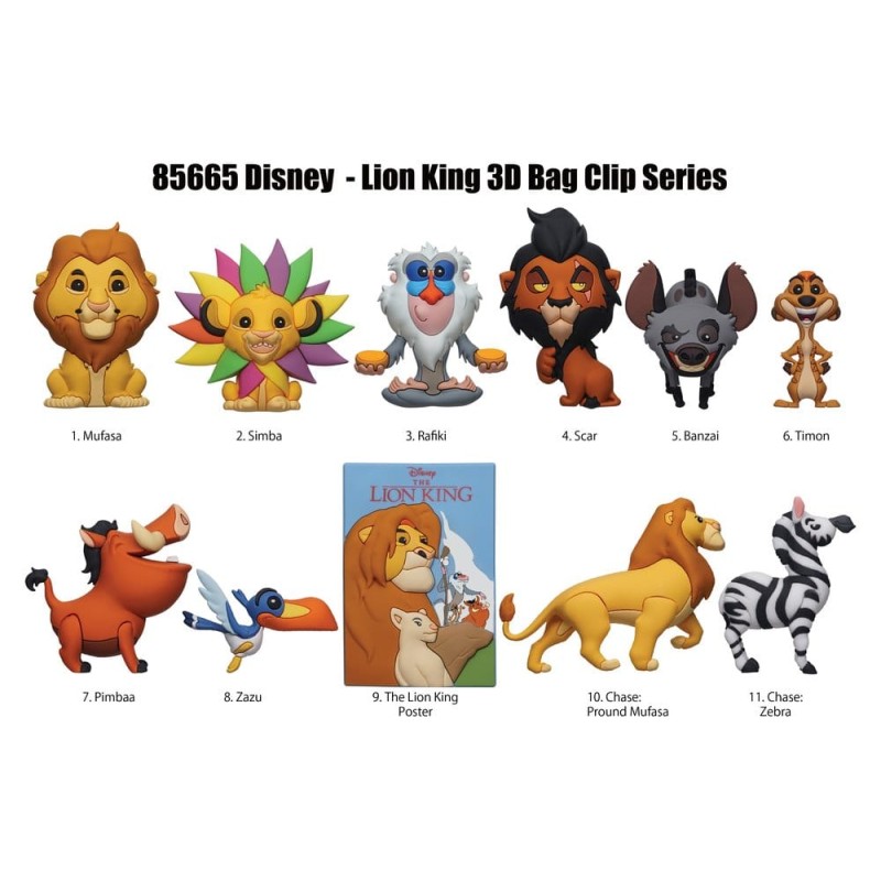 Le Roi Lion 3D porte-clés en PVC présentoir (24)