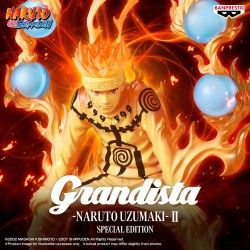 Naruto Shippuden Grandista figurine PVC Naruto Uzumaki II Special Edition 27 cm