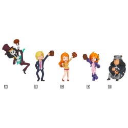 One Piece World Collectable Figure figurines mini 6 cm présentoir (12)
