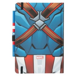 Marvel Captain America carnet premium avec stylo Uniform A5