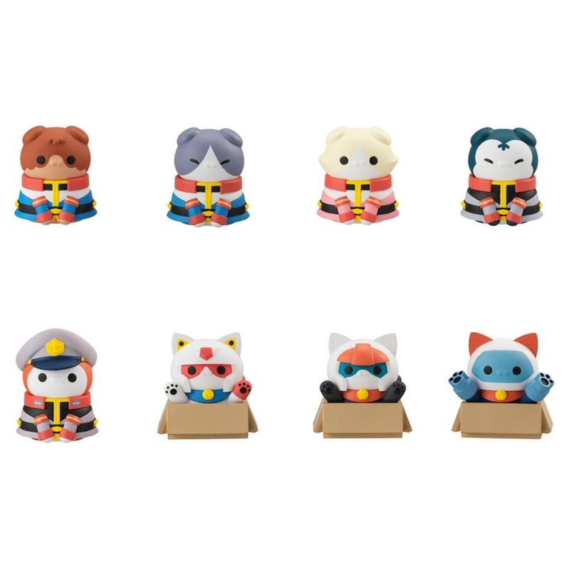 Gundam Blind Box assortiment figurines mini Mega Cat Project Nyandam We are the Earth Federation Forces! (8) (Repeat)