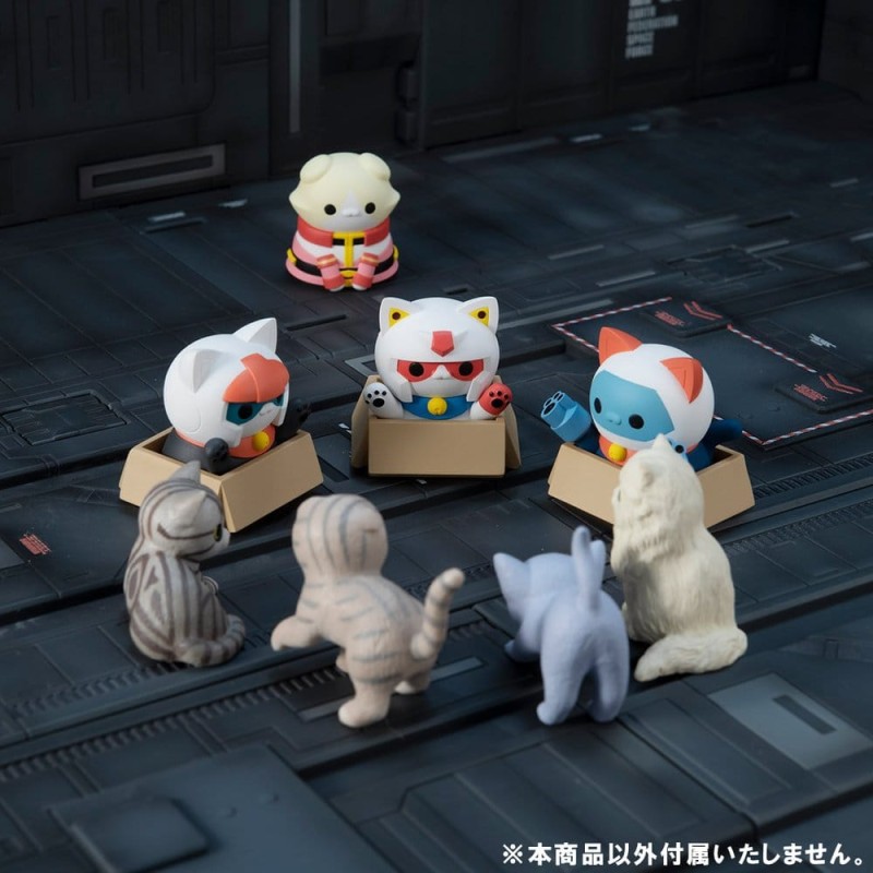 Gundam Blind Box assortiment figurines mini Mega Cat Project Nyandam We are the Earth Federation Forces! (8) (Repeat)