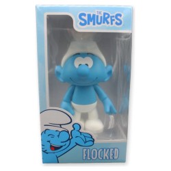 Les Schtroumpfs Figurine en Vinyle Schtroumpf Blanc et Bleu - Flocked 19 cm