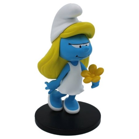 Les Schtroumpfs Statue Schtroumpfette avec Fleur 12 cm