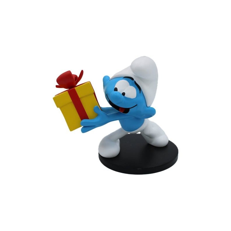 The Smurfs Statue Jokey Smurf with Gift 10 cm