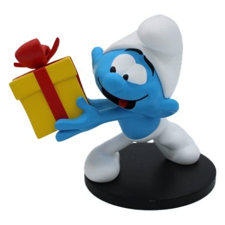 Les Schtroumpfs Statue Schtroumpf Farceur avec Cadeau 10 cm