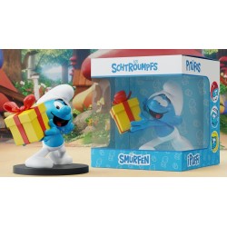 Les Schtroumpfs Statue Schtroumpf Farceur avec Cadeau 10 cm