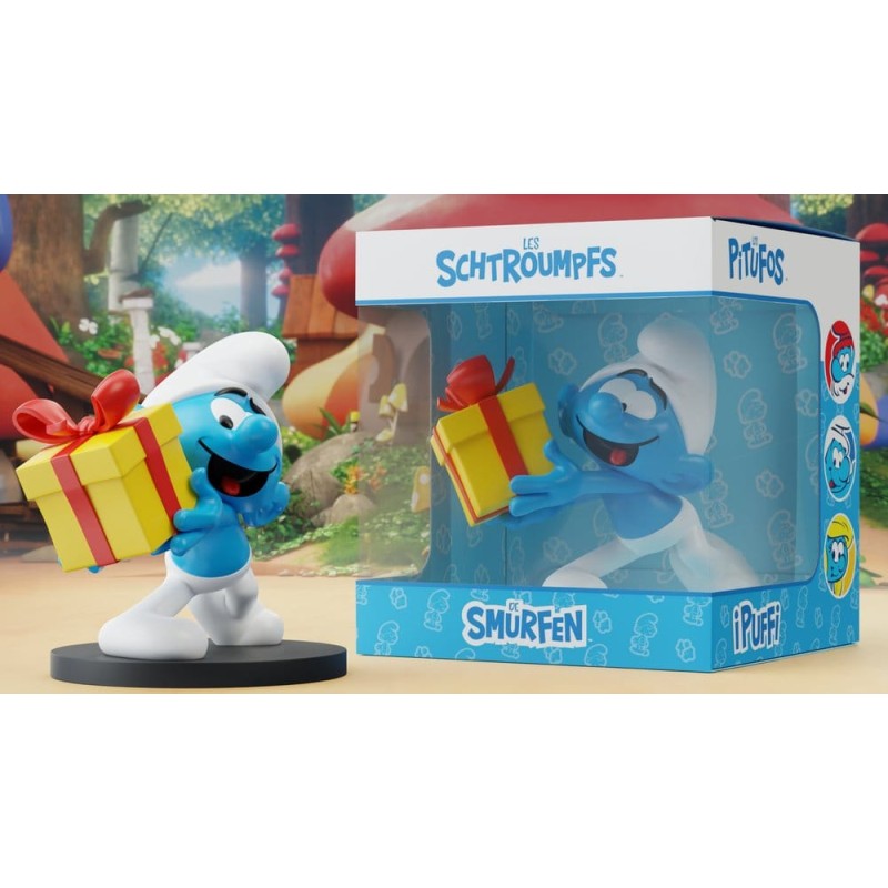 The Smurfs Statue Jokey Smurf with Gift 10 cm