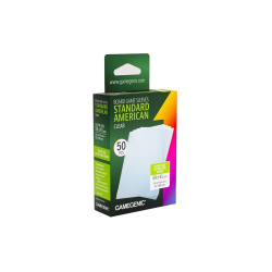 Gamegenic - Standard American - Sleeves Clear 59X91 Groen (50 stuks)