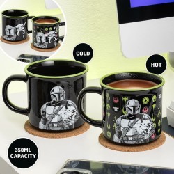 Star Wars: The Mandalorian mug effet thermique Mandalorian and Grogu
