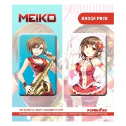 Vocaloid pack 2 badges Meiko (Art by Kurisu Toshi / kurojishi)