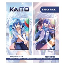 Vocaloid pack 2 badges Kaito (Art by kuuma)