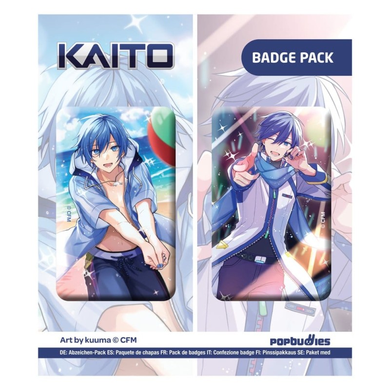 Vocaloid pack 2 badges Kaito (Art by kuuma)