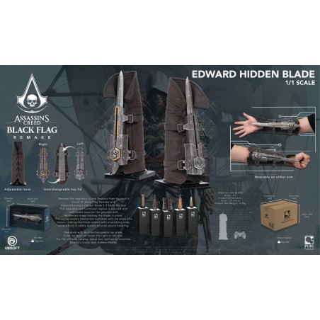 Assassin's Creed réplique 1/1 Edward Hidden Blade