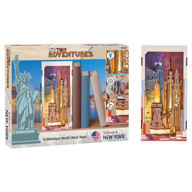 Revell Tiny Adventures book nook mini-diorama New York 18 cm