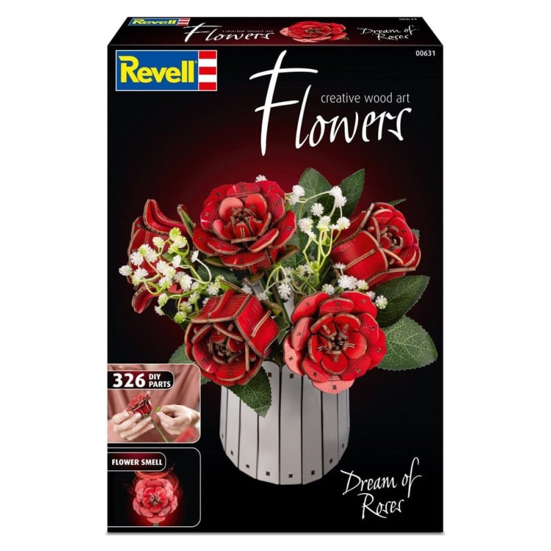 Revell Flowers fleurs en bois Dream of Roses 22 cm
