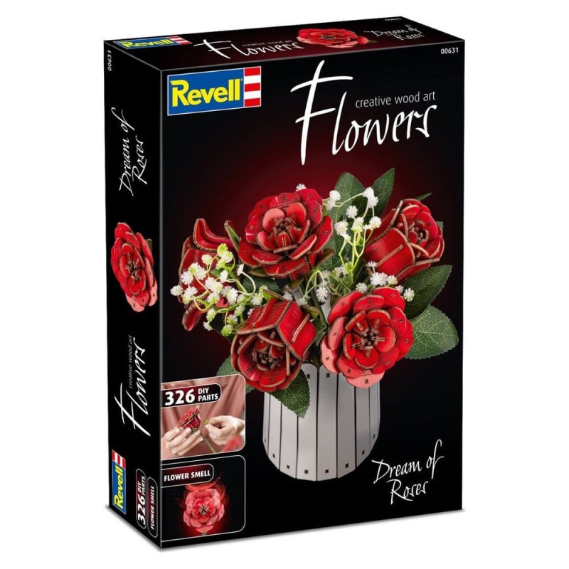 Revell Flowers fleurs en bois Dream of Roses 22 cm