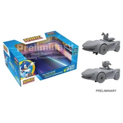 Sonic the Hedgehog Pull & Speed voiture à rétrofriction Sonic Racing CrossWorlds - Twinpack