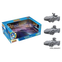 Sonic the Hedgehog Pull & Speed voiture à rétrofriction Sonic Racing CrossWorlds - Pack of 3