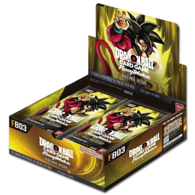 Dragon Ball Super Card Game - Fusion World (FB03) - Raging Roar - Display 24 Booster Packs EN | 810059786523