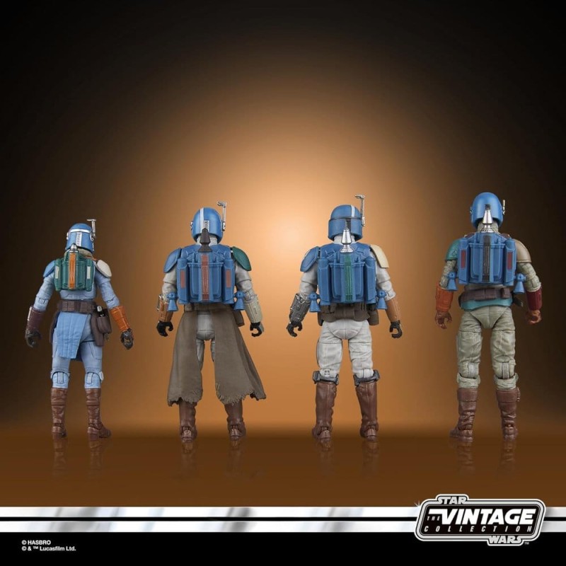 Star Wars The Mandalorian Vintage Collection pack 4 figurines Mandalorian Shriek-Hawk 10 cm