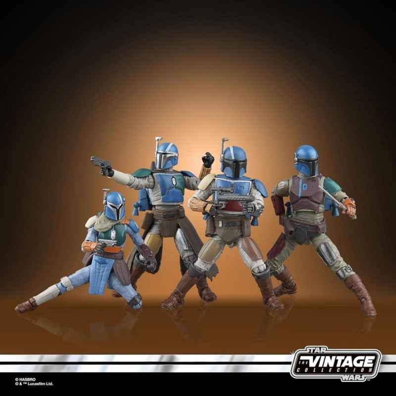 Star Wars The Mandalorian Vintage Collection pack 4 figurines Mandalorian Shriek-Hawk 10 cm