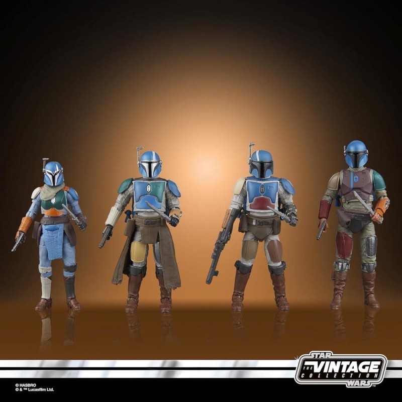 Star Wars The Mandalorian Vintage Collection pack 4 figurines Mandalorian Shriek-Hawk 10 cm