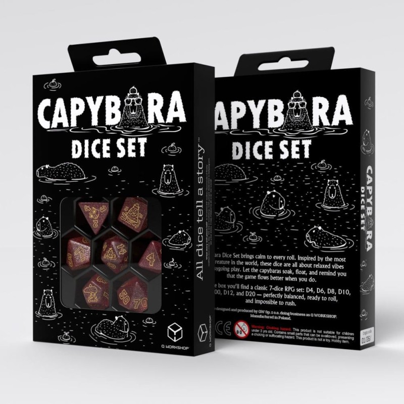 Capybara Set de 7 Dés Chillo
