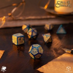Call of Cthulhu 7th Edition Set de 7 Dés Blue-green & Gold