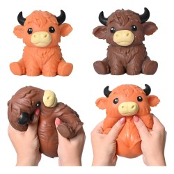 Zacht uitvouwbaar figuur Highland Bull 14 cm display (6)