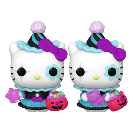 Sanrio POP! Animation Vinyl assortiment figurines : Hello Kitty- HK Spooky with Chase 9 cm (6)