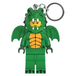 Lego figurines mini Porte-clés Fille Dragon Vert Clair
