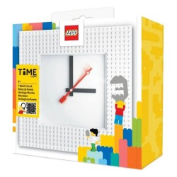 Lego Horloge Murale Time by IQHK Blanche