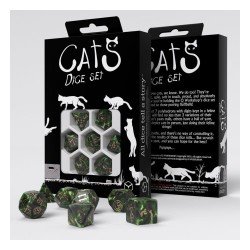 Q-Workshop - Dice Set (7 Dés) - Cats