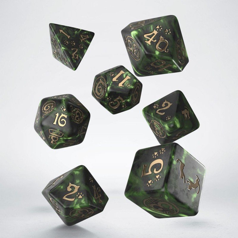 Q-Workshop - Dice Set (7 Dés) - Cats | 5907699497034