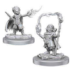 WizKids - D&D Nolzur's Marvelous - Miniature à peindre - Halfling Wizards