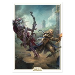 World of Warcraft lithographie Sylvanas vs Anduin Wrynn Limited Edition 42 x 30 cm