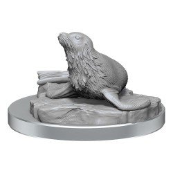 WizKids - D&D Nolzur's Marvelous - Miniature à peindre - Locathah & Seal | 634482904183