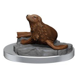 WizKids - D&D Nolzur's Marvelous - Miniature à peindre - Locathah & Seal | 634482904183