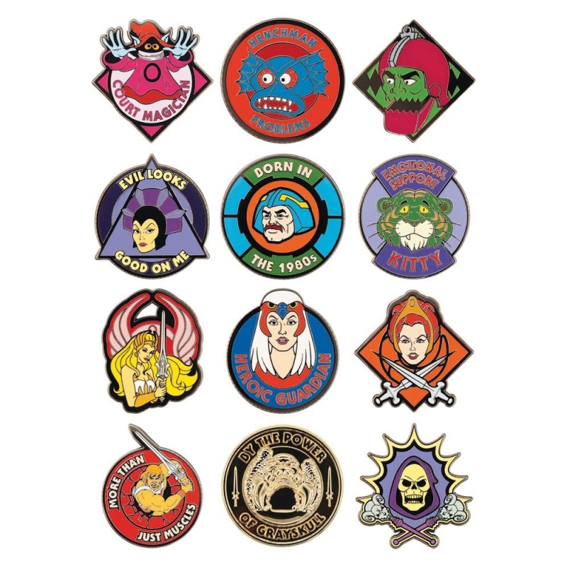 Masters of the Universe présentoir boîte-mystère Mystery Pin's Blind Box présentoir (12)