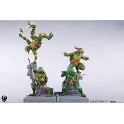 Tortues Ninja pack 4 statuette PVC Sabretooth 20 cm